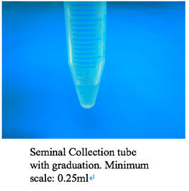 Dispositivo não Spermicidal da coleção do sêmen com o preservativo/tubo da coleção do sêmen