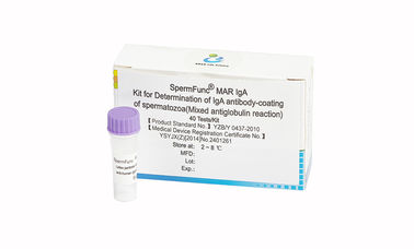 40T/Kit Kit de Diagnóstico Masculino para Determinação de Revestimento de Anticorpo IgA de Espermatozoides