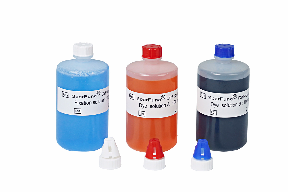 Kit de coloração de morfologia do esperma rápido e preciso para o método de coloração rápida por diferença